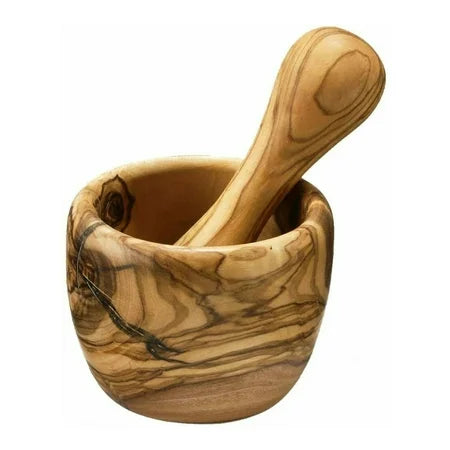 BERARD OLIVE WOOD MORTAR & PESTLE