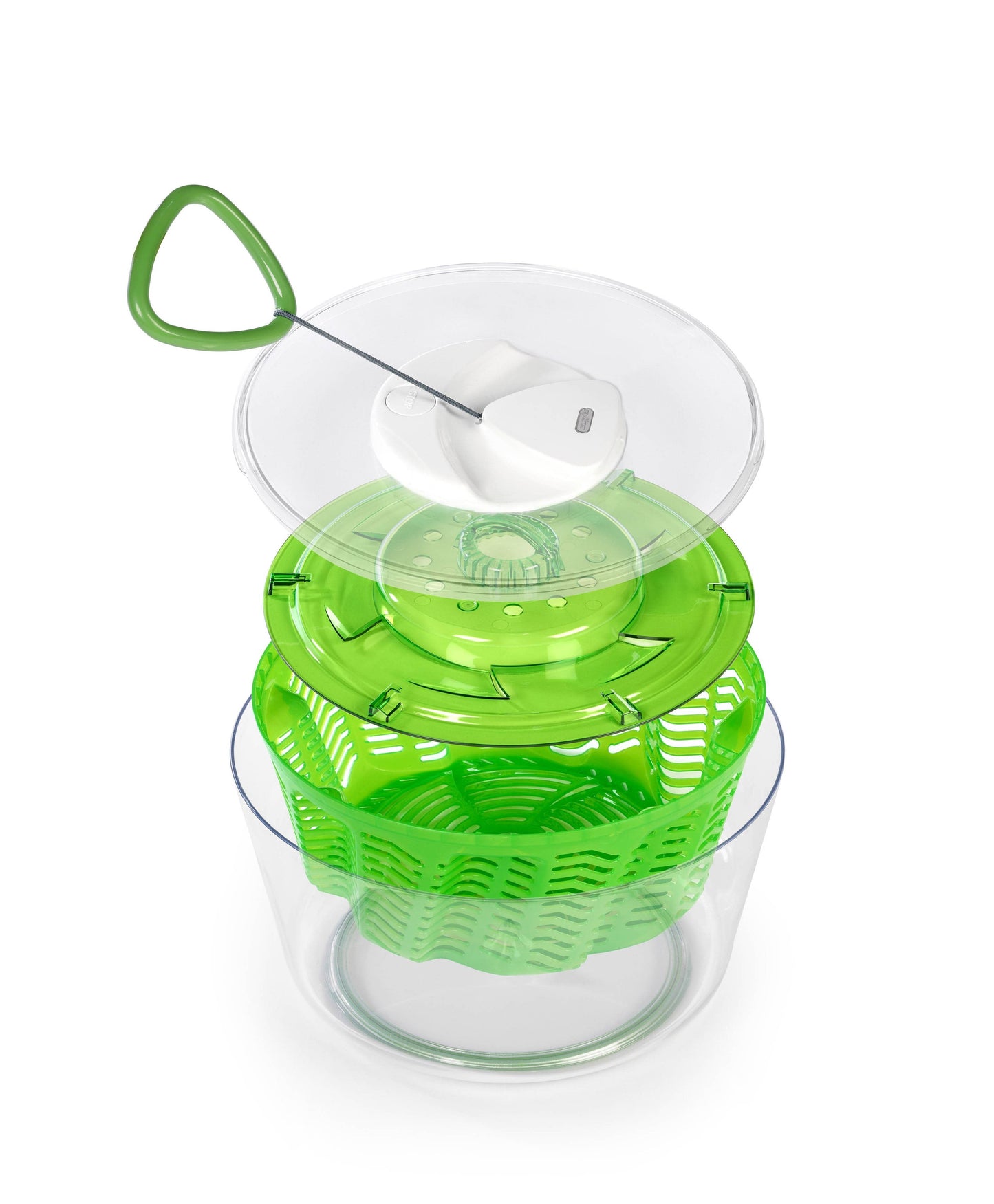 EASY SPIN SALAD SPINNER AQUAVENT LG GREEN