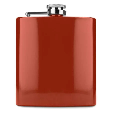 FLASK 6  OZ RED