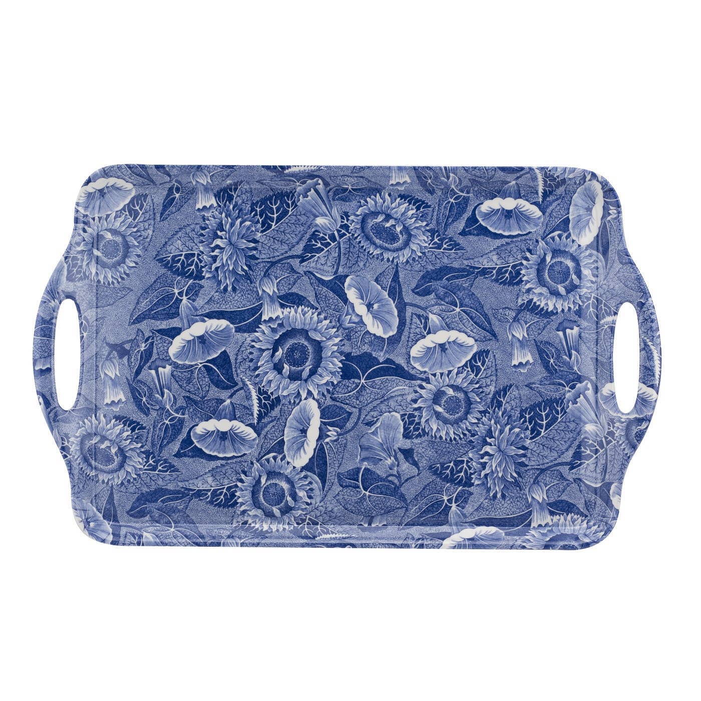 Pimpernel Blue Room Sunflower Large Melamine Handled Tray: Melamine / Blue Room