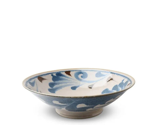 BOWL 9.75" RUSTIC BLUE VINE