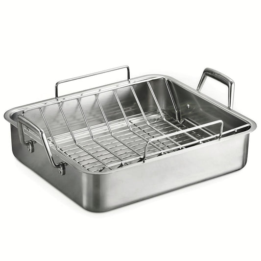 DEEP ROASTING PAN SS 16.5"