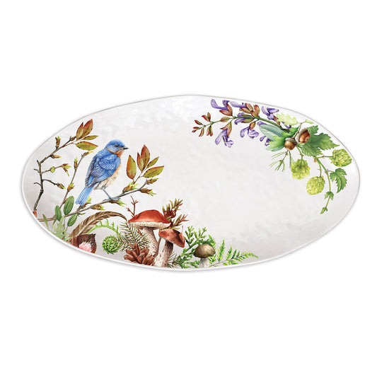 MDW MOSS & OAK MELAMINE OVAL PLATTER