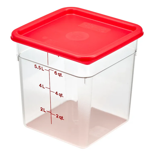 CAMBRO 6 QT SQUARE W/LID