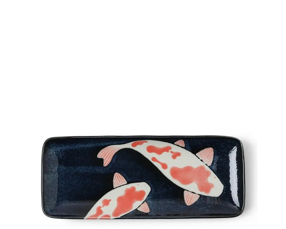 ASIAN PLATE KOI 11X5"