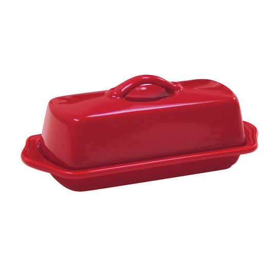 CHANTAL BUTTER DISH RED