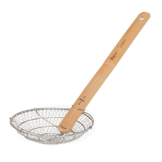 SPIDER STRAINER 5" W/BAMBOO HANDLE