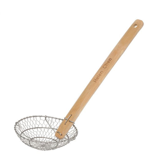 SPIDER STRAINER 7" W/BAMBOO HANDLE