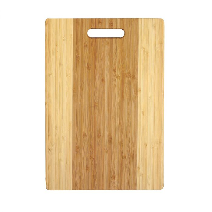 BAMBOO CUTTING BOARD TWO-TONE 15"X10.25"