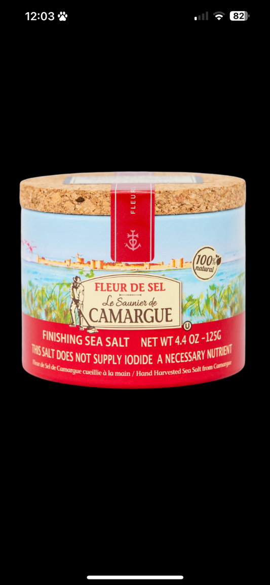 CAMARGUE FLEUR DE SEL FINISHING SEA SALT 4 OZ