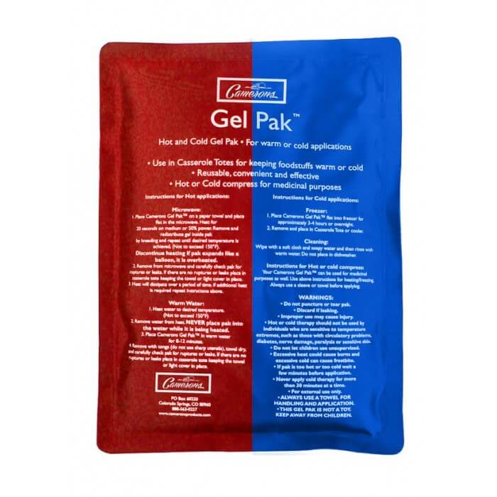 HOT/COLD GEL PACK RED/BLUE