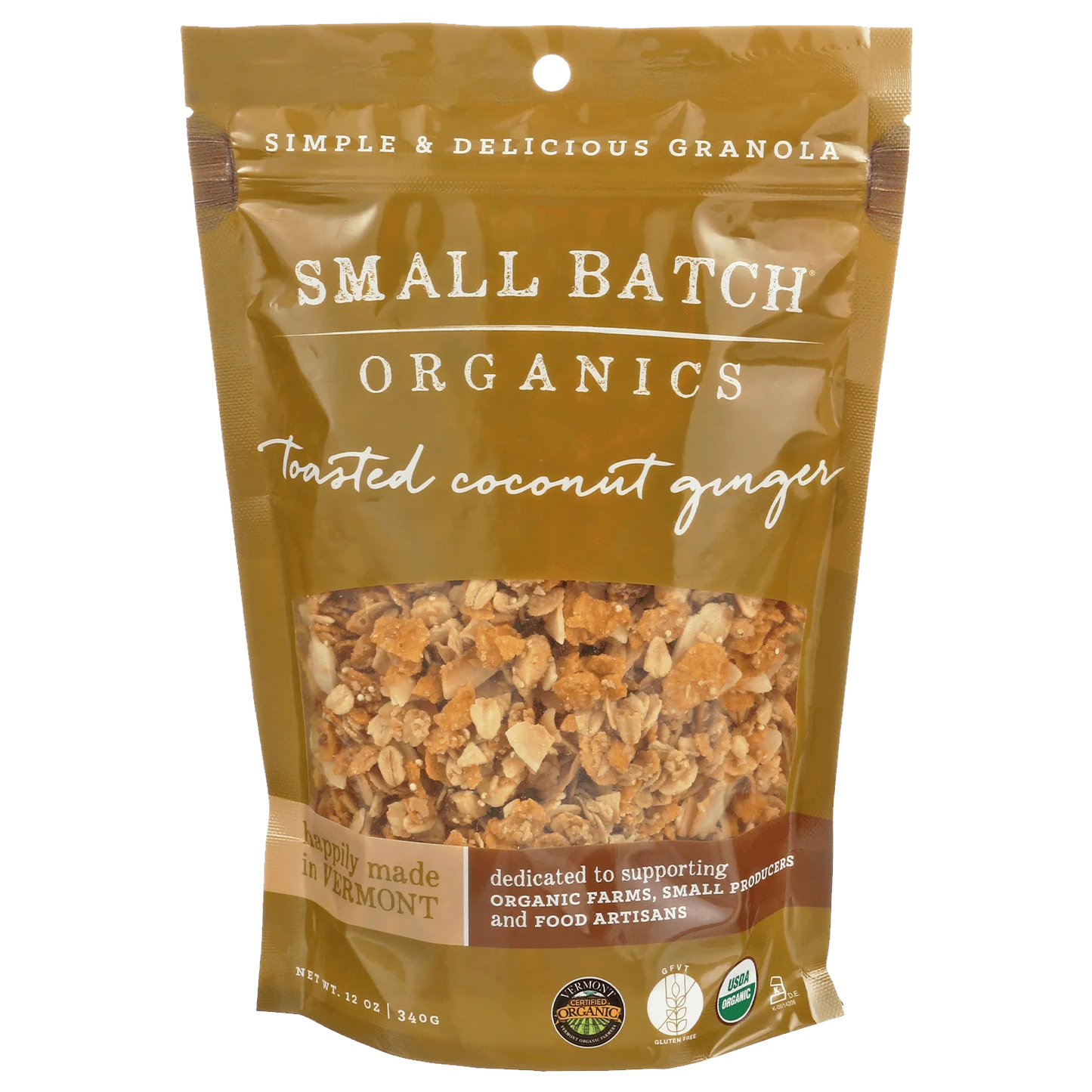 SMALL BATCH GRANOLA COCONUT GINGER 12oz