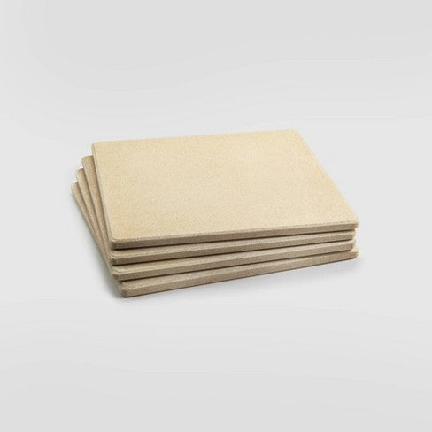 PIZZA GRILL STONE TILES SET OF 4