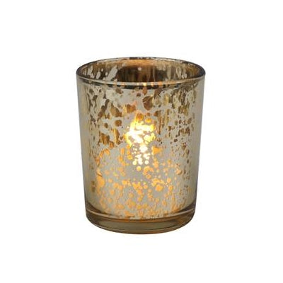 VOTIVE HOLDER RUSTIC GOLD