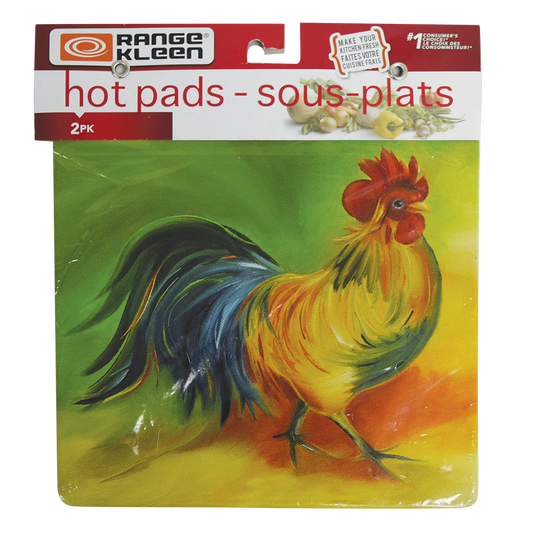 ROOSTER DOODLEDO HOT PADS SET/2