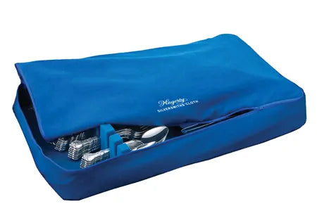 ZIPPERED FLATWARE STORAGE DRAWER LINER W/ZIPPER