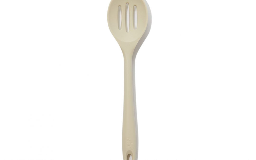 SILICONE SLOTTED SPOON 11"