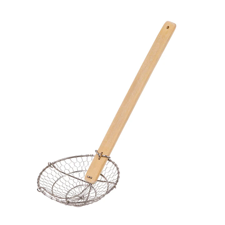 JOYCE CHEN SPIDER STRAINER 5" W/BAMBOO HANDLE