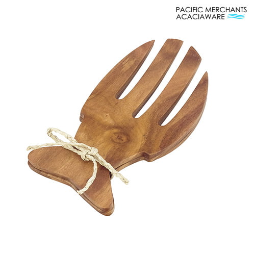 WOOD SALAD SERVERS 6.5"