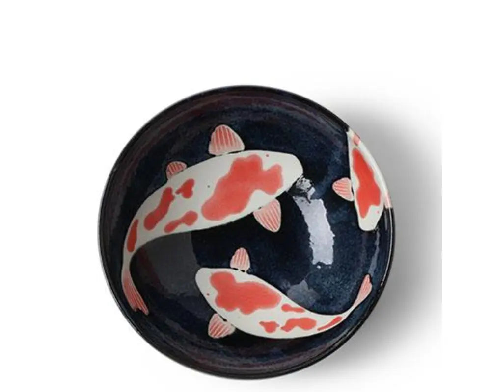 ASIAN BOWL KOI FISH 8.25"