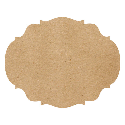 PAPER PLACEMATS KRAFT FRENCH FRAME 24 PK