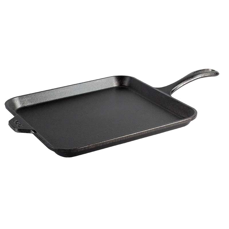 LODGE CAST IRON SQUARE GRIDDLE 11"