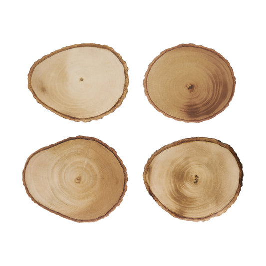 COASTERS LOG SET OF 4