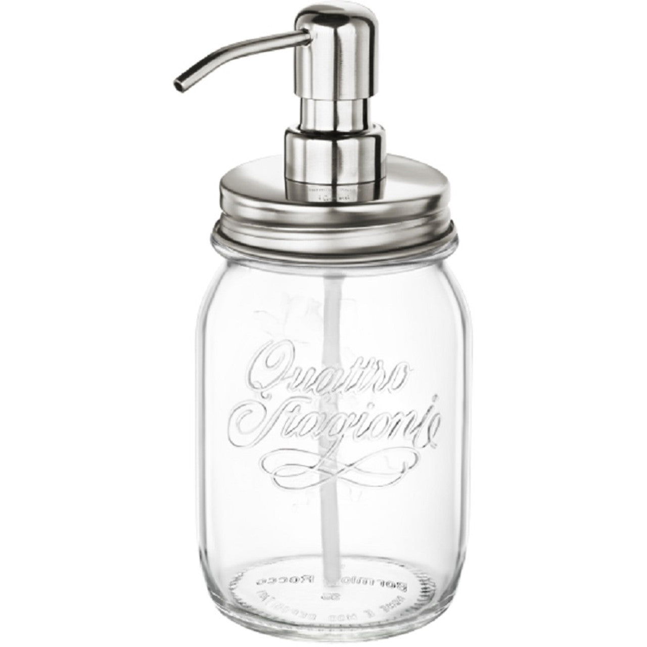 QUATTRO STAGIONI JAR W/STAINLESS STEEL PUMP 17oz