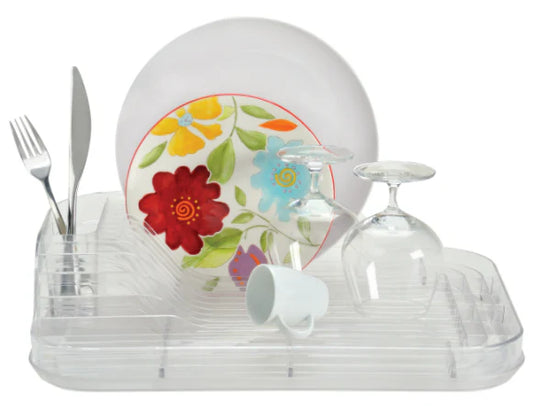 DISH RACK SET CRYSTAL CLR