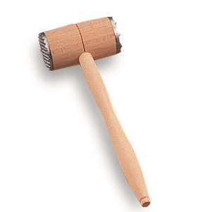 MEAT TENDERIZER WOOD/METAL