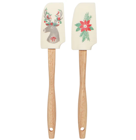 HOLIDAY SPATULA MINI SET OF 2 DASHER DEER