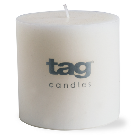 CHAPEL PILLAR CANDLE 3X3 WHT