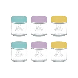 KILNER GLASS JARS 3.7 OZ SET OF 6