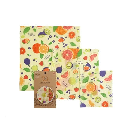 BEE'S WRAP 3PK ASST-FRUIT