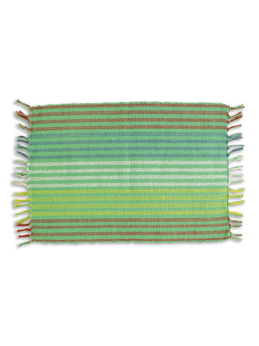 APRIL CORNELL PLACEMAT WOVEN SUMMERTIME STRIPE