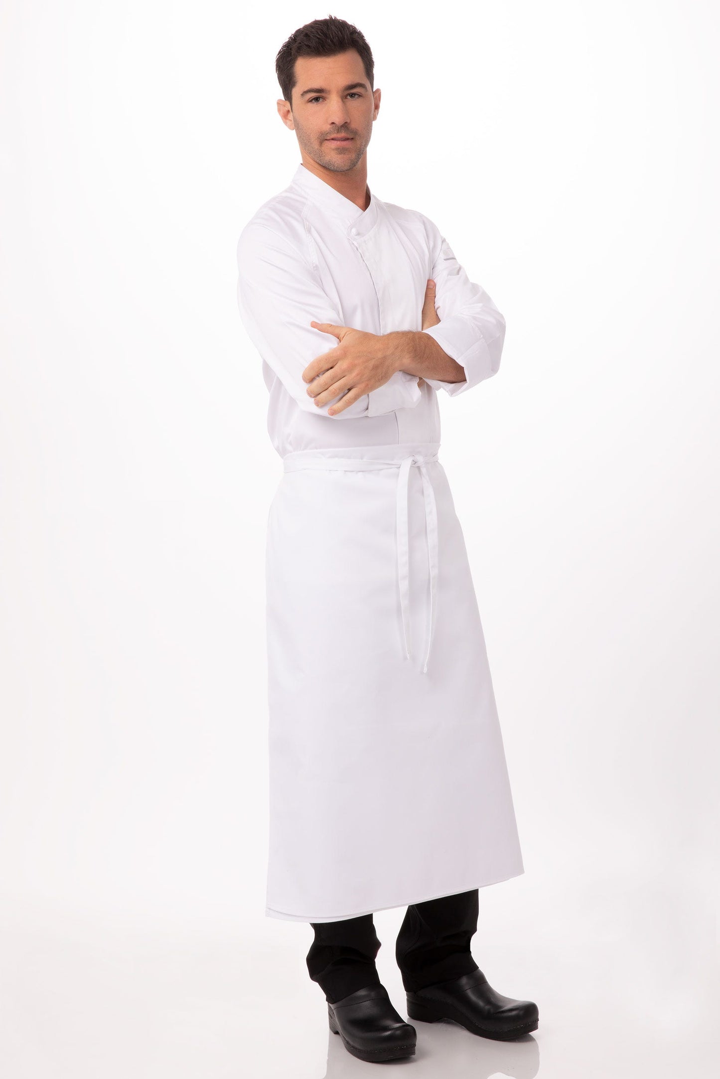 APRON LONG FOUR- WAY 32" X 28" WHITE