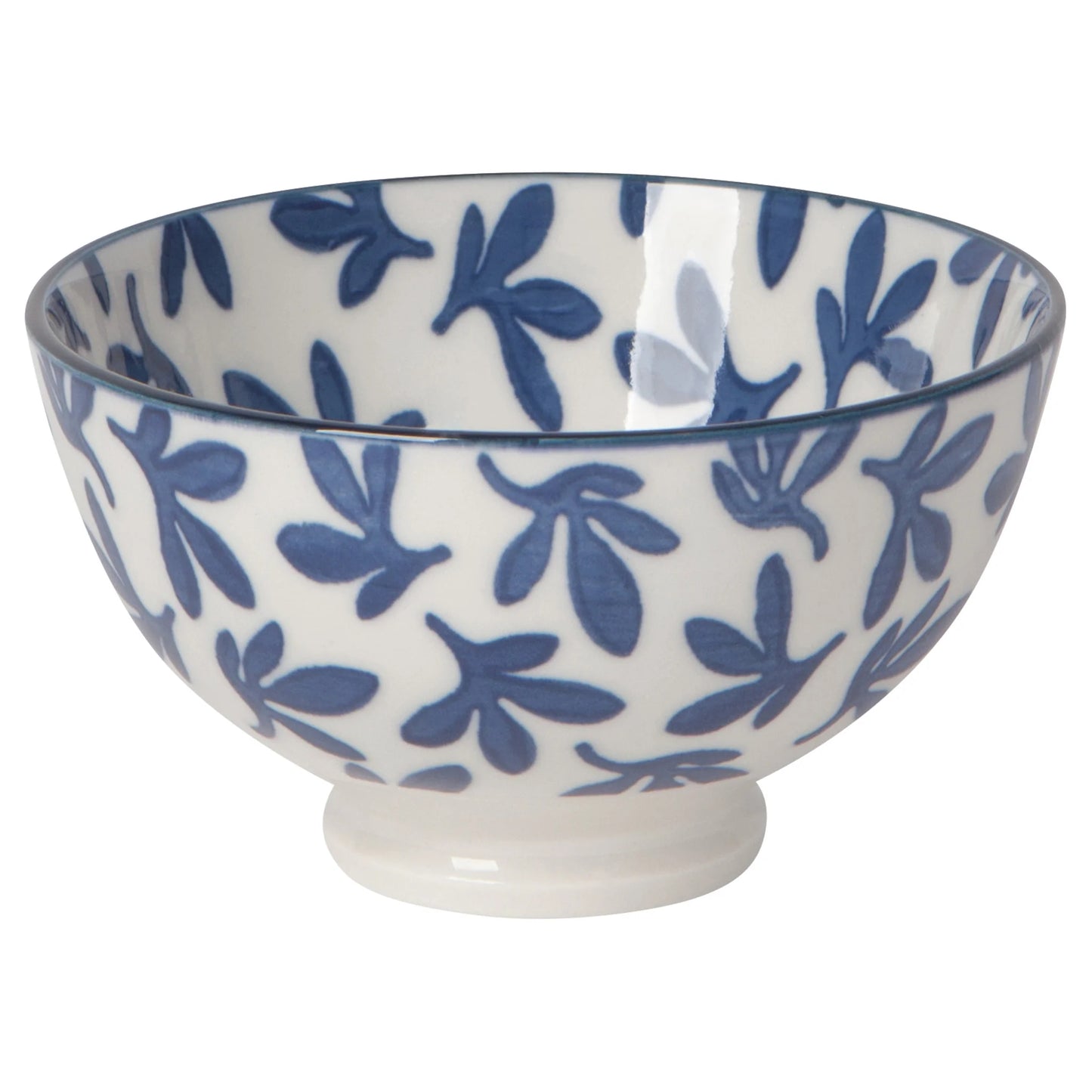 ASIAN BOWL BLUE FLORAL 4"