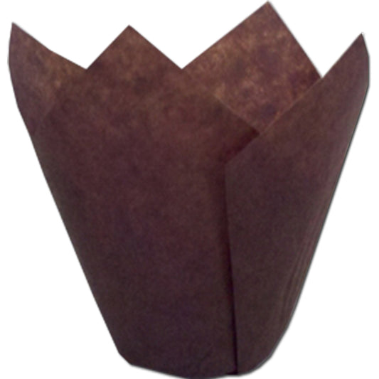 TULIP BAKING CUPS BROWN