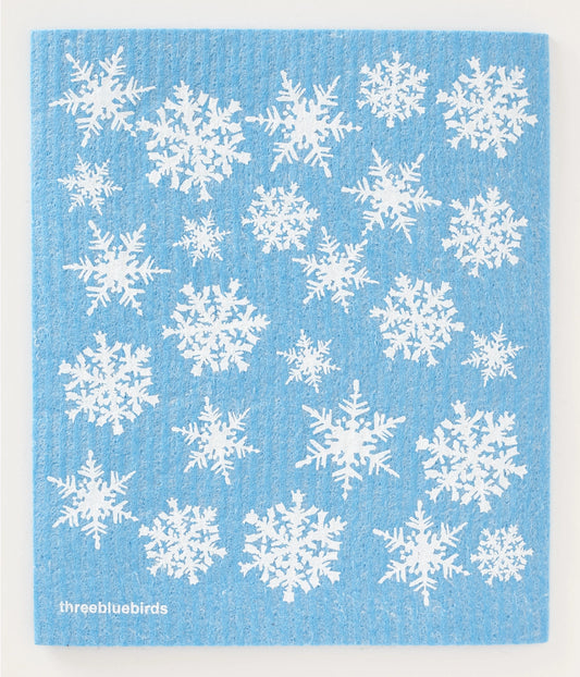 SNOWFLAKES SWEDISH DISHCLOTH