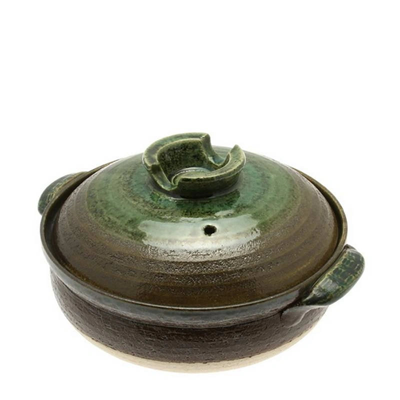 DONABE CASSEROLE EARTH GREEN 9.75"