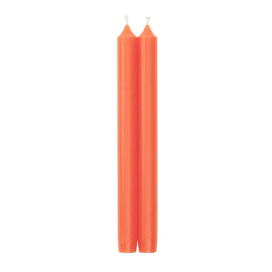 STRAIGHT TAPER CANDLE 10" ORANGE