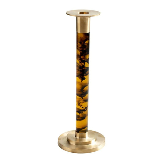 CANDLESTICK 10" TORTOISESHELL