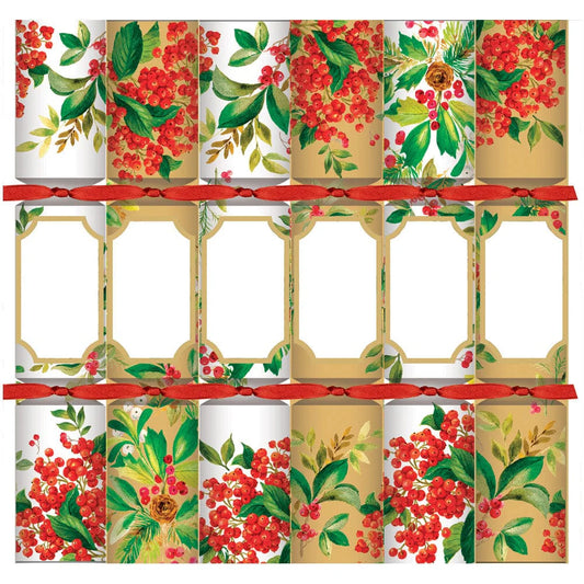 CHRISTMAS CRACKERS HOLLY CHINTZ