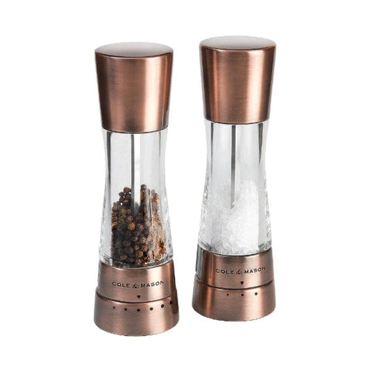 COLE & MASON DERWENT COPPER SALT & PEPPER SET