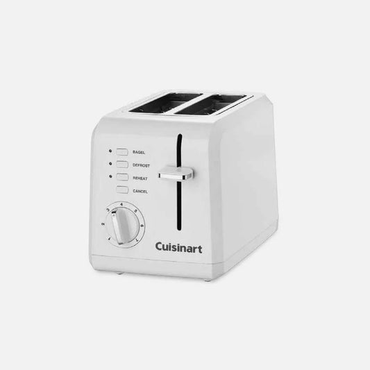 CUISINART COMPACT 2-SLICE TOASTER WHT