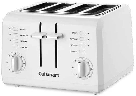 CUISINART CLASSIC COMPACT 4-SLICE TOASTER WHT