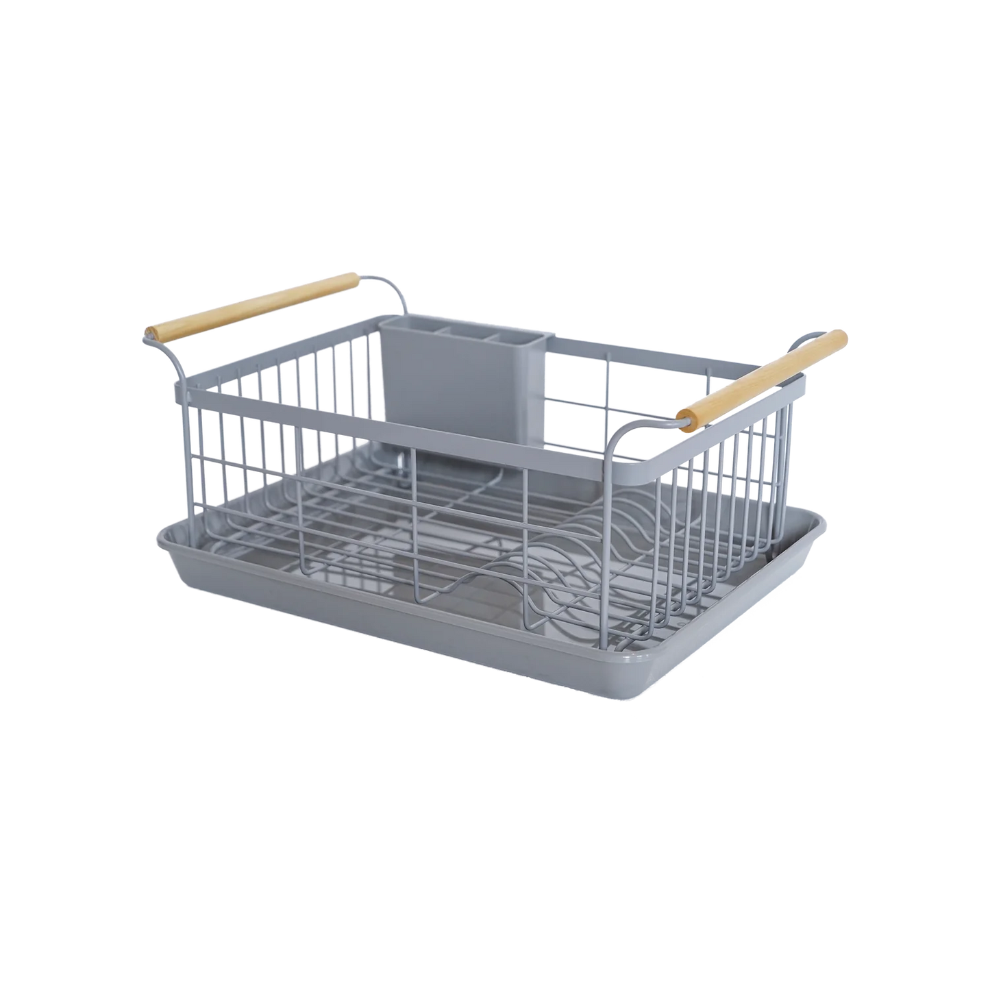 DISH DRAINER RACK GRAY