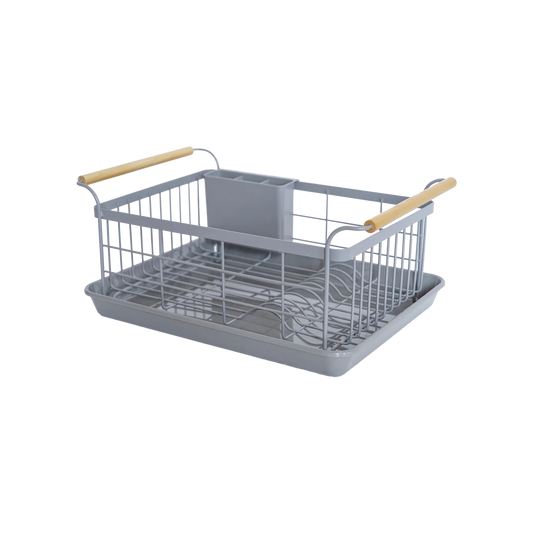 DISH DRAINER RACK GRAY