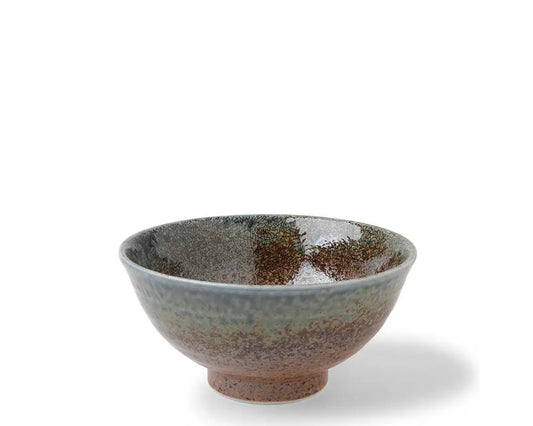 ASIAN BOWL BLUE/SAND CRACKLE 6.25"