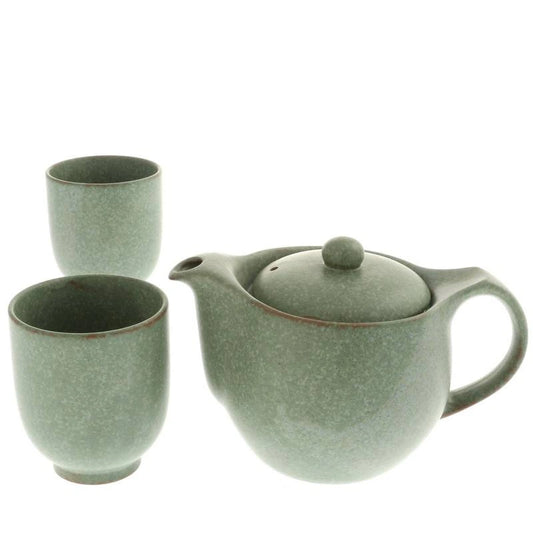 ASIAN TEA SET TERRA GREEN